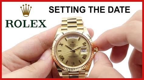 how to set tine on rolex watch|how to adjust Rolex datejust.